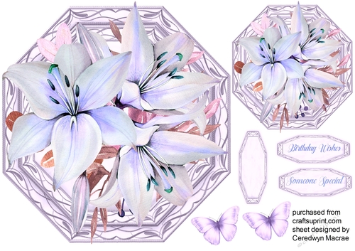 Beautiful Lilac Lily Topper