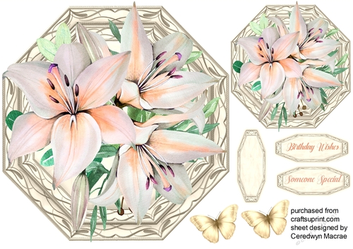 Beautiful Pink Lily Topper
