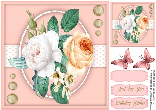 Beautiful Peach and White Roses