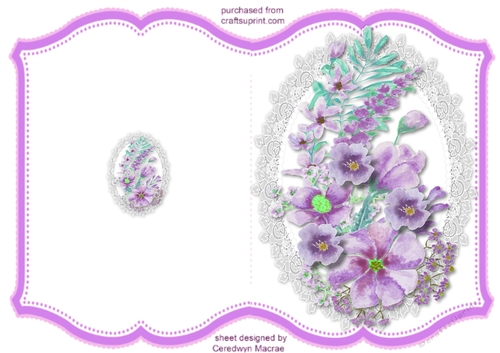 Print and Fold, Purple Sassion