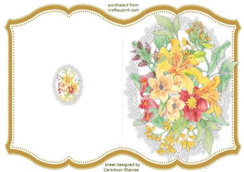 Print and Fold, Summer Flowers