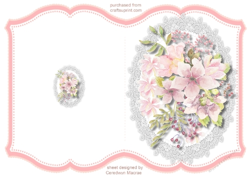 Print and Fold, Pink Magnolias