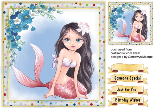 Gorgeous  Pink Mermaid 