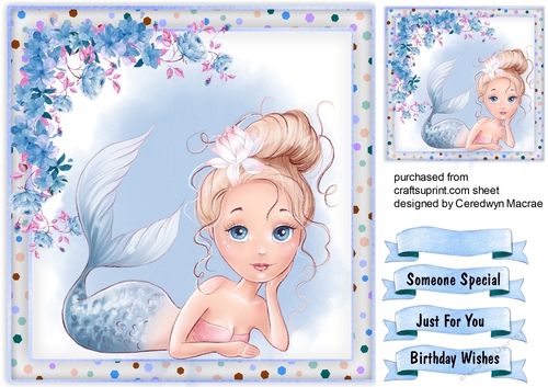 Gorgeous Blue Mermaid 