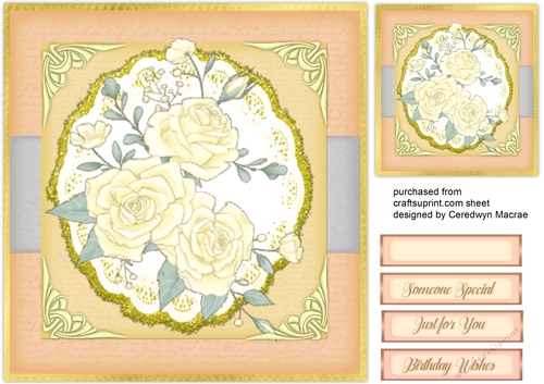 Beautiful Cream Roses and Crners
