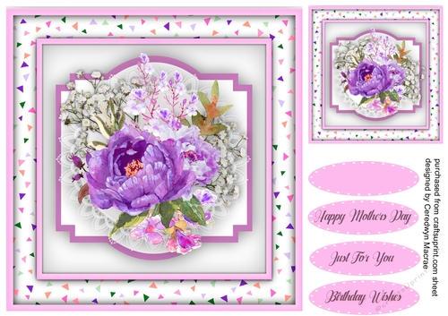 Lilac Peonys  and Babys Breath