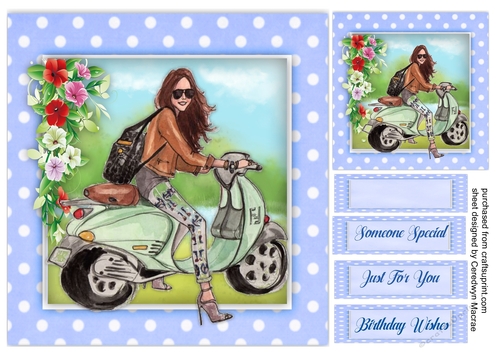Girl on a Scooter 1