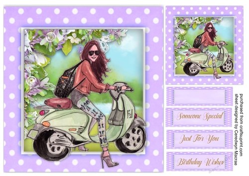 Girl on a Scooter 2