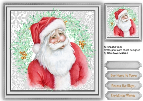 Christmas Santa , Sliver