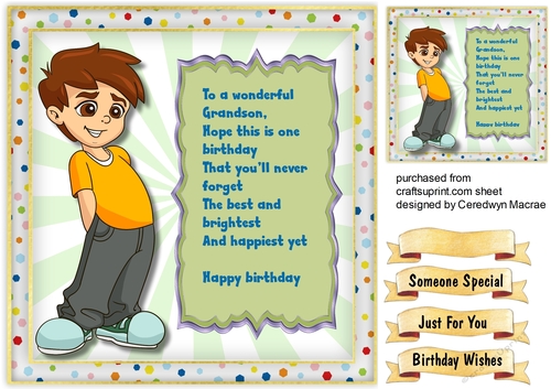 Happy Birthday  , Grandson