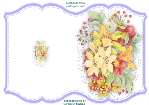 Print and Fold, Meadow Flowers