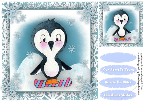 Penguin in the Snow 