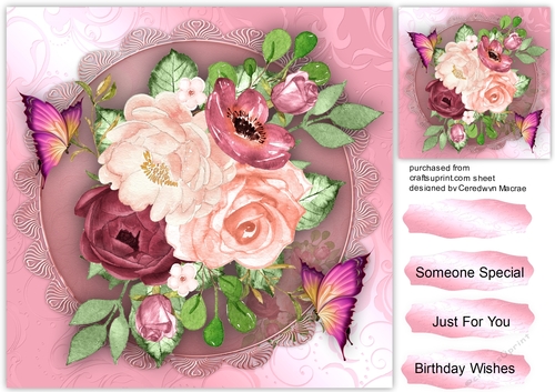 Stunning Roses and Butterflys 