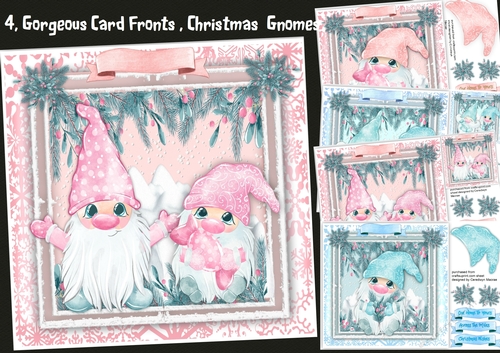 4, Lovely card fronts , Christmas Animals 