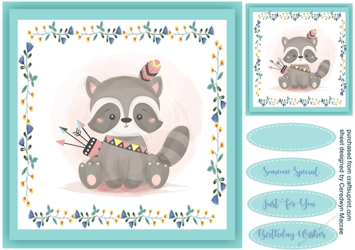Tribal Warrior Raccoon 