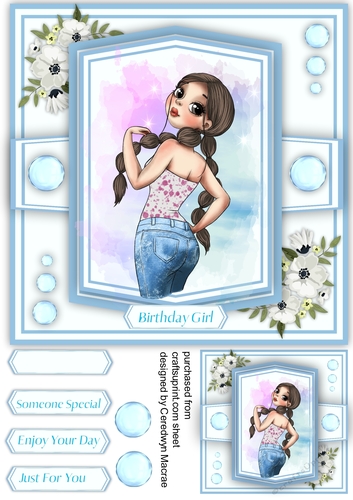 Cute Birthday Girl 2