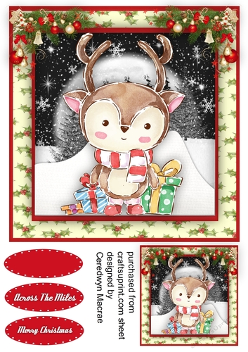 Cute Reindeer in the Snow