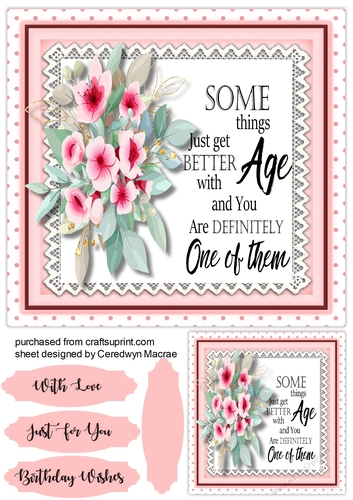 Beautiful Words and Pink Roses