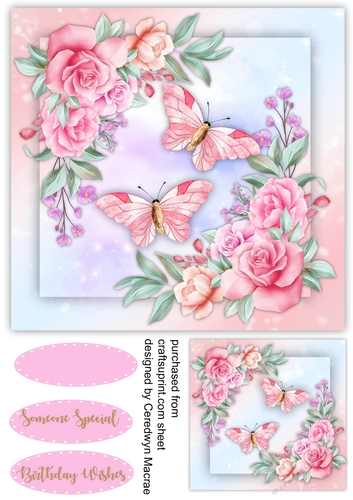 Fantasy Roses and Butterflys 1