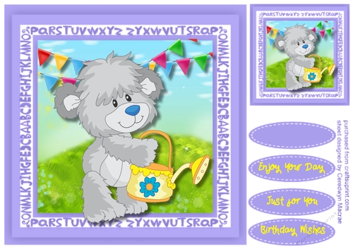 Cuddly Bears Watering Can