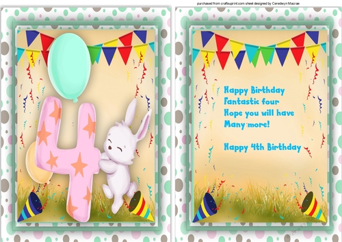 Happy 4th Birthday