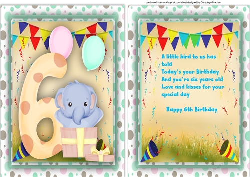 Happy 6th Birthday