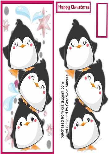 Lovely large D,L Happy Penguins