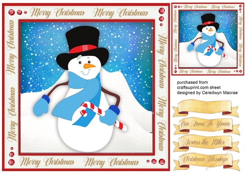 Snowman in Top Hat 1
