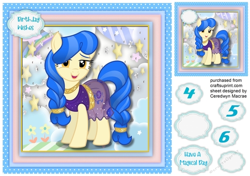 Gorgeous Blue Pony 