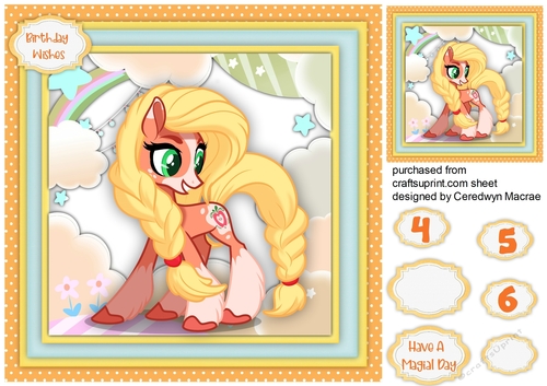 Gorgeous Golden Haired  Pony 