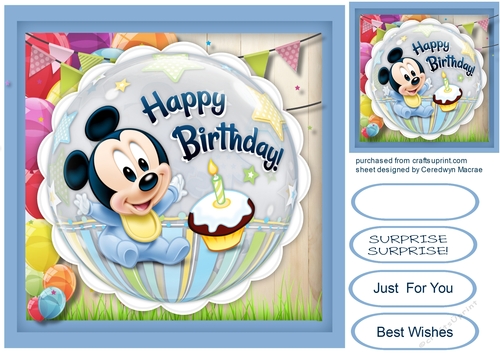 Happy 1st Birthday To You 