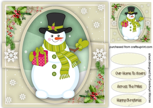  Snowman With Present