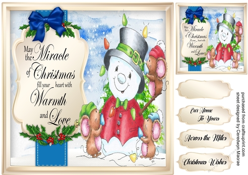  Snowman The Christmas Tree  , With Verse