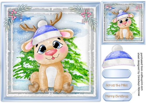 Jolly Reindeer Blue 