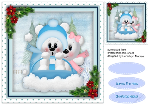Christmas Teds Having Fun