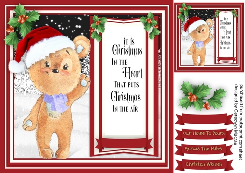 Cute Bear , Christmas in the Heart