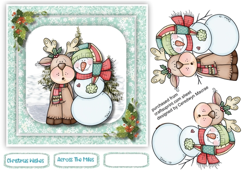 Reindeer and Snowman