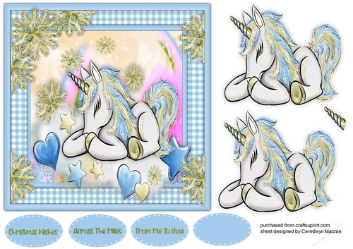 Gorgeous Snowflake Unicorn 3