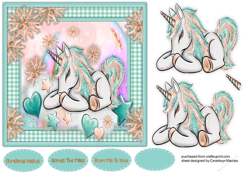 Gorgeous Snowflake Unicorn 4