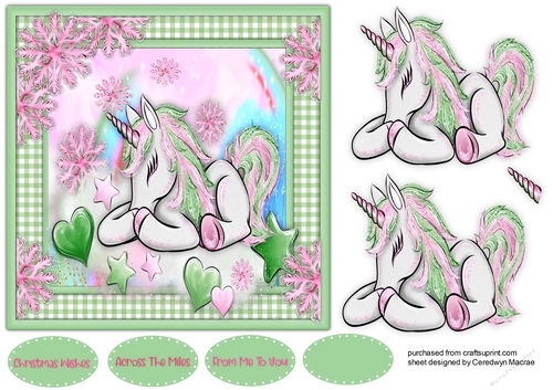 Gorgeous Snowflake Unicorn 5