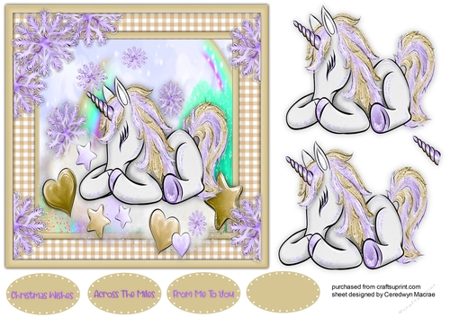 Gorgeous Snowflake Unicorn 6