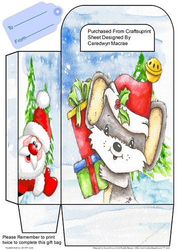 Christmas Misties Gift Bag