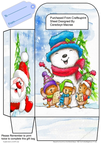 Sing-a-long Snowman  Gift Bag