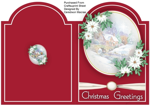 Print and Fold , Christmas Cottage 1