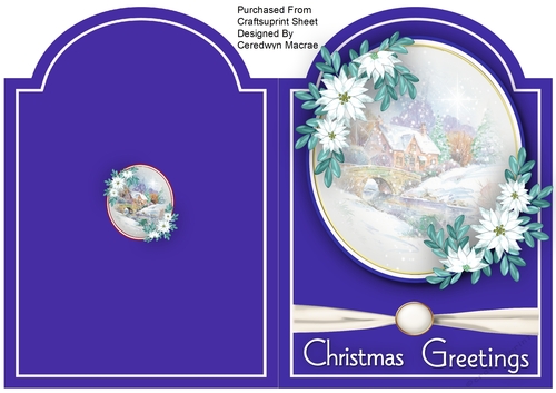 Print and Fold , Christmas Cottage 2
