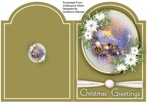 Print and Fold , Christmas Cottage  4
