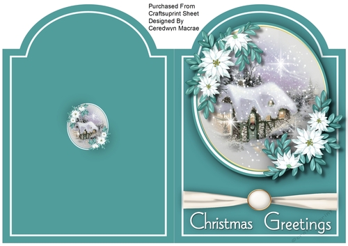 Print and Fold , Christmas Cottage  5