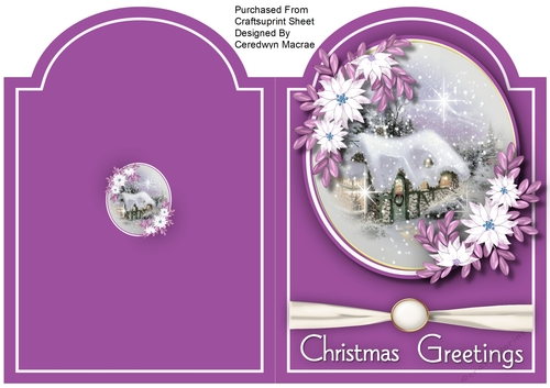 Print and Fold , Christmas Cottage  6