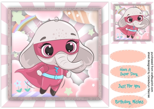Gorgeous Ellie Super Hero, Pink