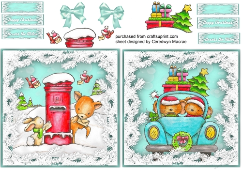 2, Lovely Cards , Home For Christmas  6x6 app